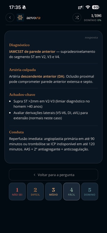 Flashcard de ECG, resposta comentada