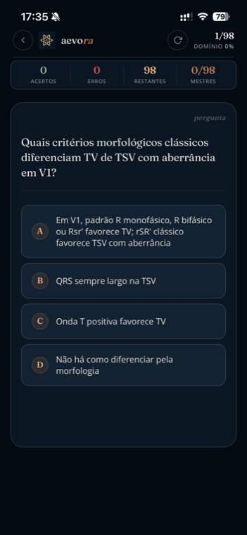 Quiz de ECG, múltipla escolha